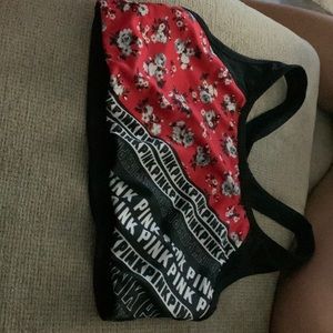Pink sports bra